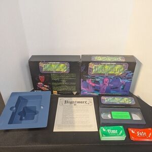 Nightmare II VHS Board Game Sequel 1991 Complete Horror